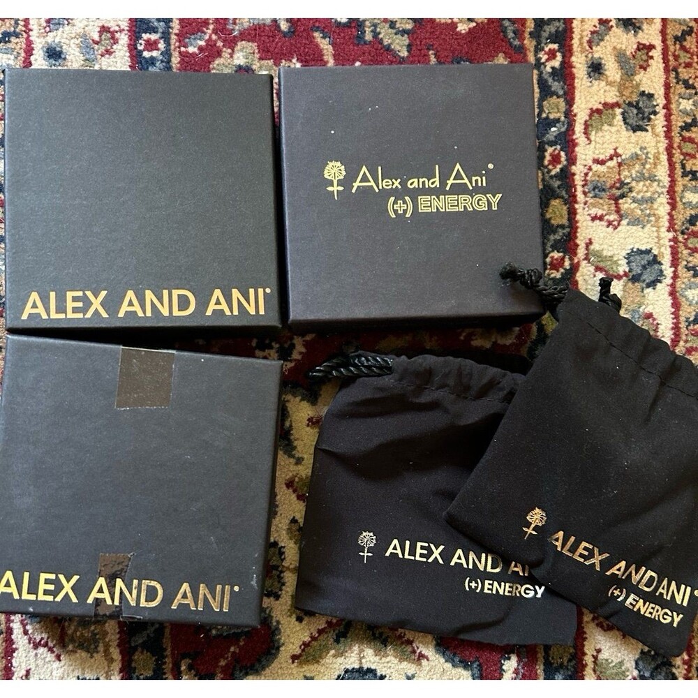 (5) Alex and Ani Boxes & Bags